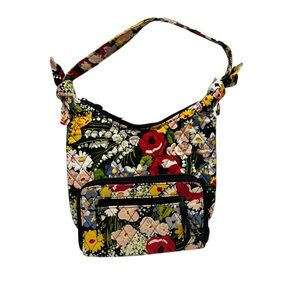 Vera Bradley Poppy Fields‎ Olivia bag and wallet 2pc set good used condition